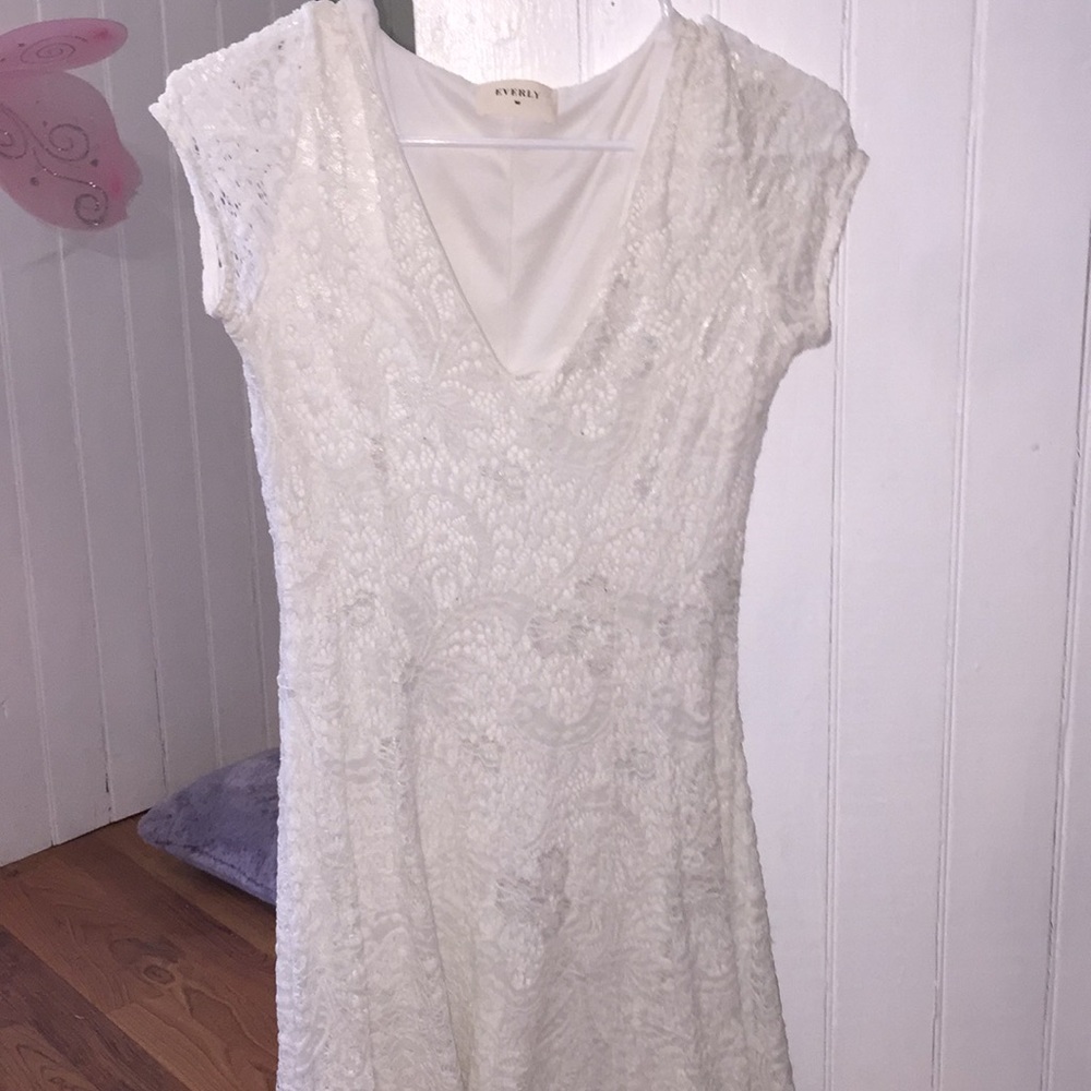 White dress. Only worn once